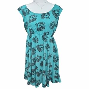 Torrid Teal Skull Dress